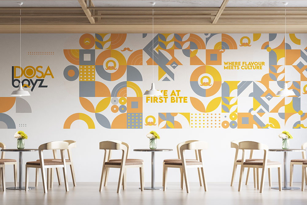 a room with chairs and a table