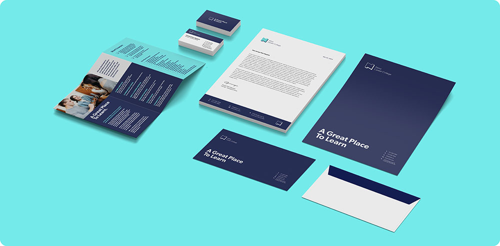 a group of business cards and envelopes