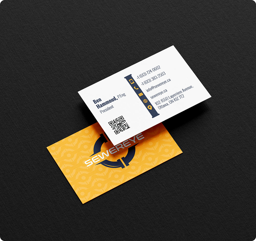 a close up of a business card