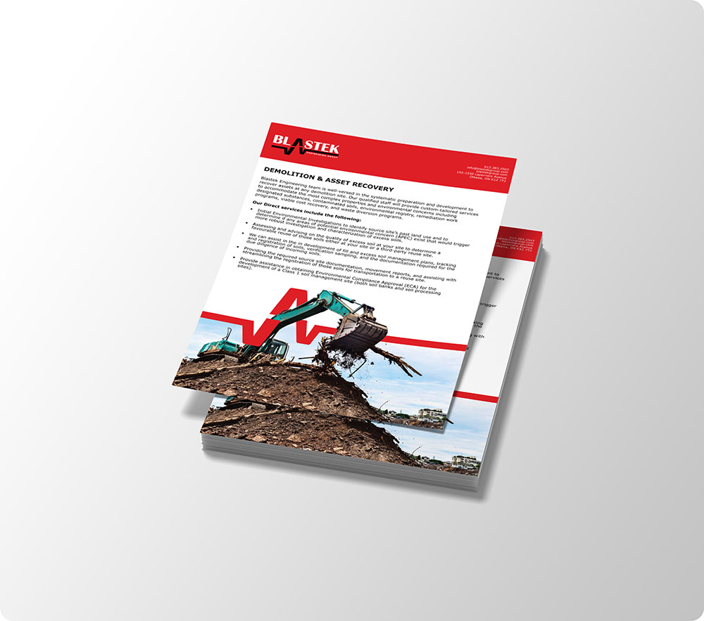 a stack of brochures