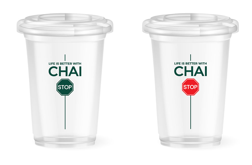 a couple of plastic cups